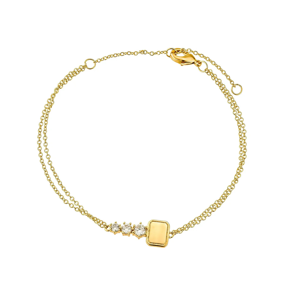 Regina Custom Engraved Key Bracelet - Ahava J | Ahava Jewels
