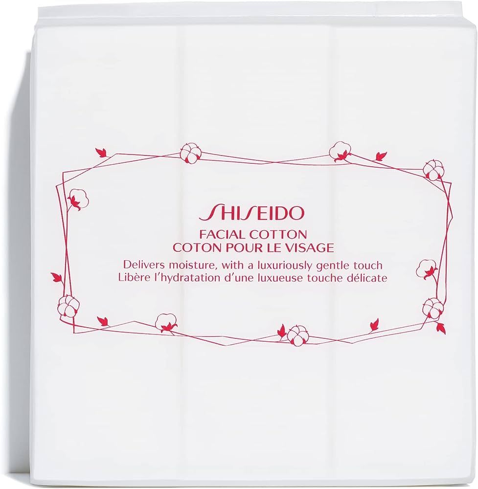 Shiseido Facial Cotton Pads - Includes 165 Squares - For Softener Application & Makeup Removal - ... | Amazon (US)