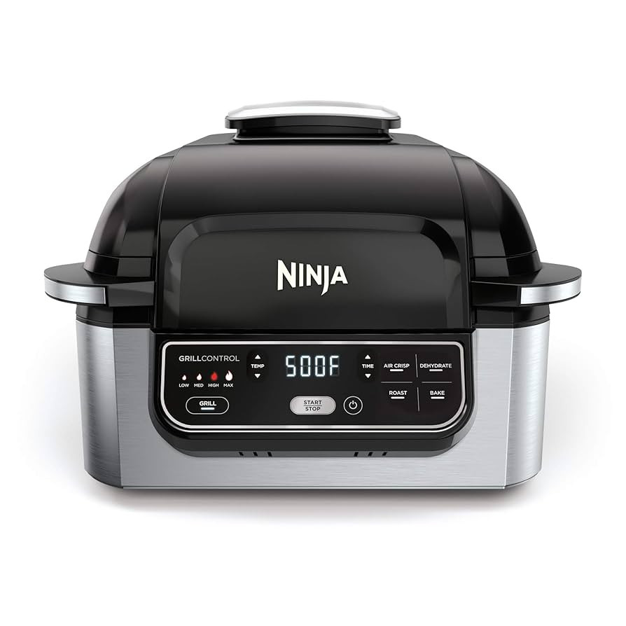 Ninja | Indoor Grill | Foodi | 5-in-1 (Grill, Air Fry, Roast, Bake, and Dehydrate | Fits up to 3l... | Amazon (US)
