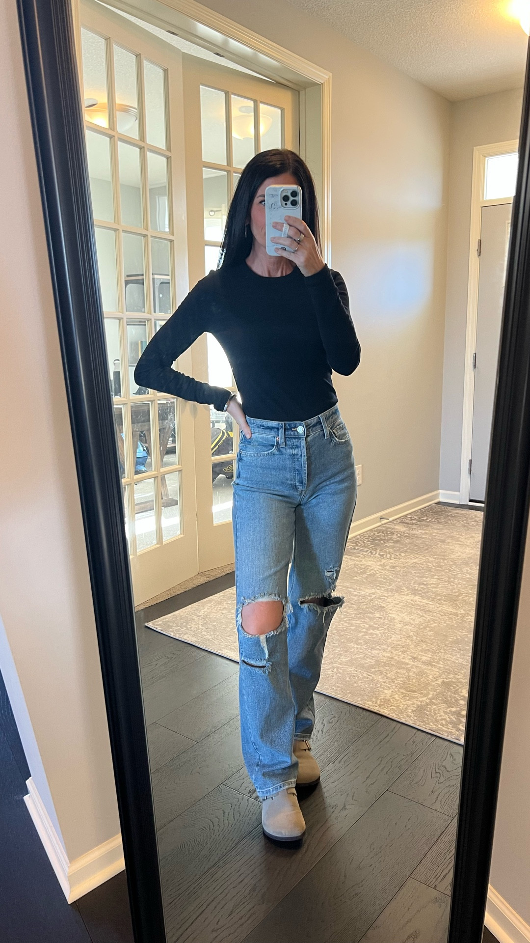 A great basic! Long sleeve ribbed tee - 60% off right now. I’m wearing XS, it’s a good one! 

#LTKOver40 #LTKSaleAlert #LTKStyleTip