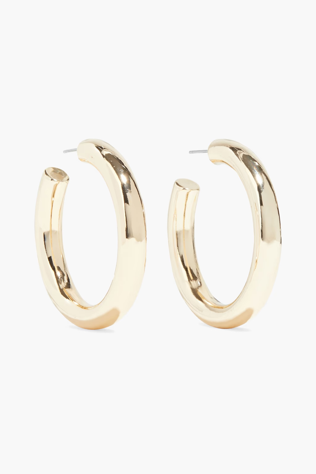 Gold 18-karat gold-plated hoop earrings | Sale up to 70% off | THE OUTNET | SHASHI | THE OUTNET | The Outnet (US and CA)