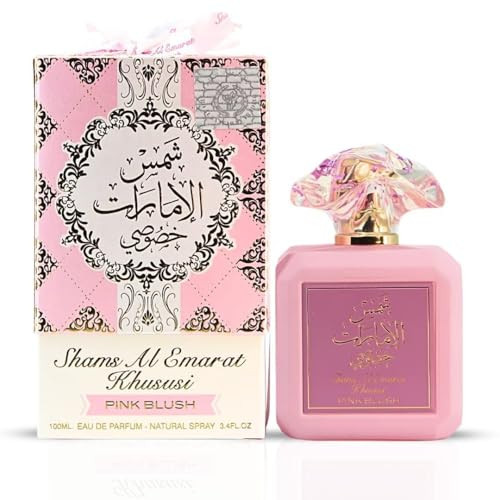 Ard al Zaafaran Pink Blush Shams Al Emarat Khususi, Marshmallow Blush Perfume For Women, Eau de Parfum - 100 ML (3.4 OZ) Romantic & Sweet Arabian Perfume - A Captivating Scent wrapped in Pink Bottle | Amazon (US)