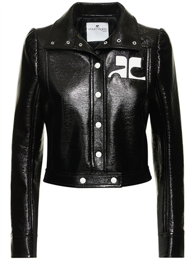 Courreges - Vinyl jacket - Black | Luisaviaroma | Luisaviaroma