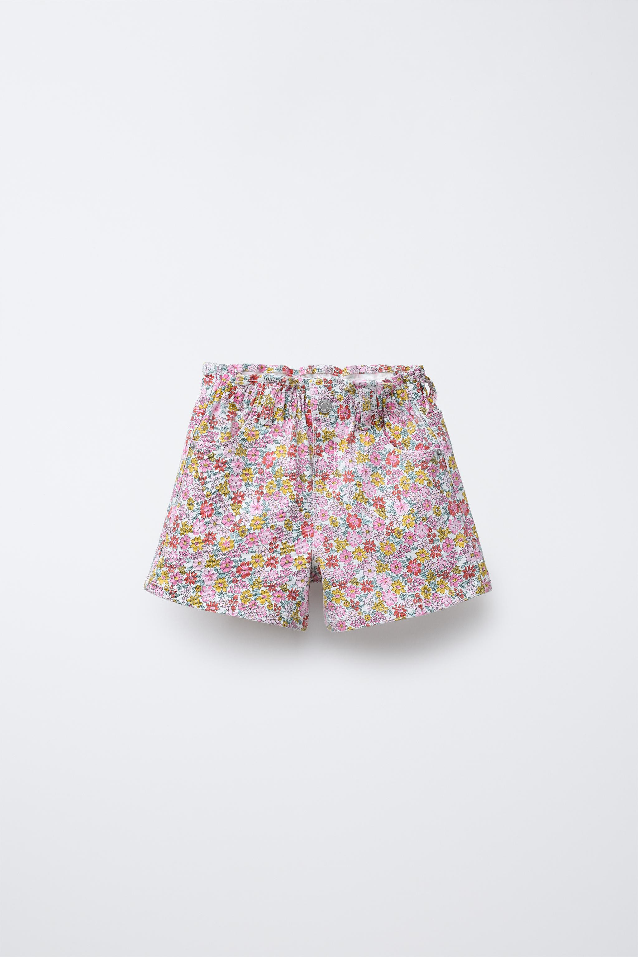 COMFORT TWILL PAPERBAG SHORTS | Zara US