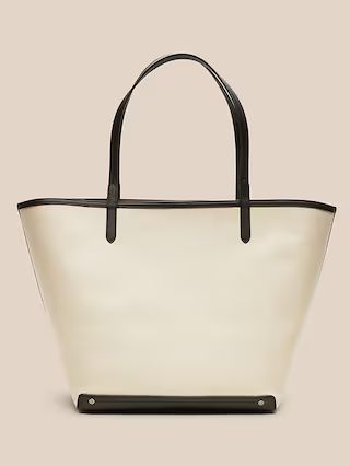 Canvas & Leather Tote | Banana Republic (US)