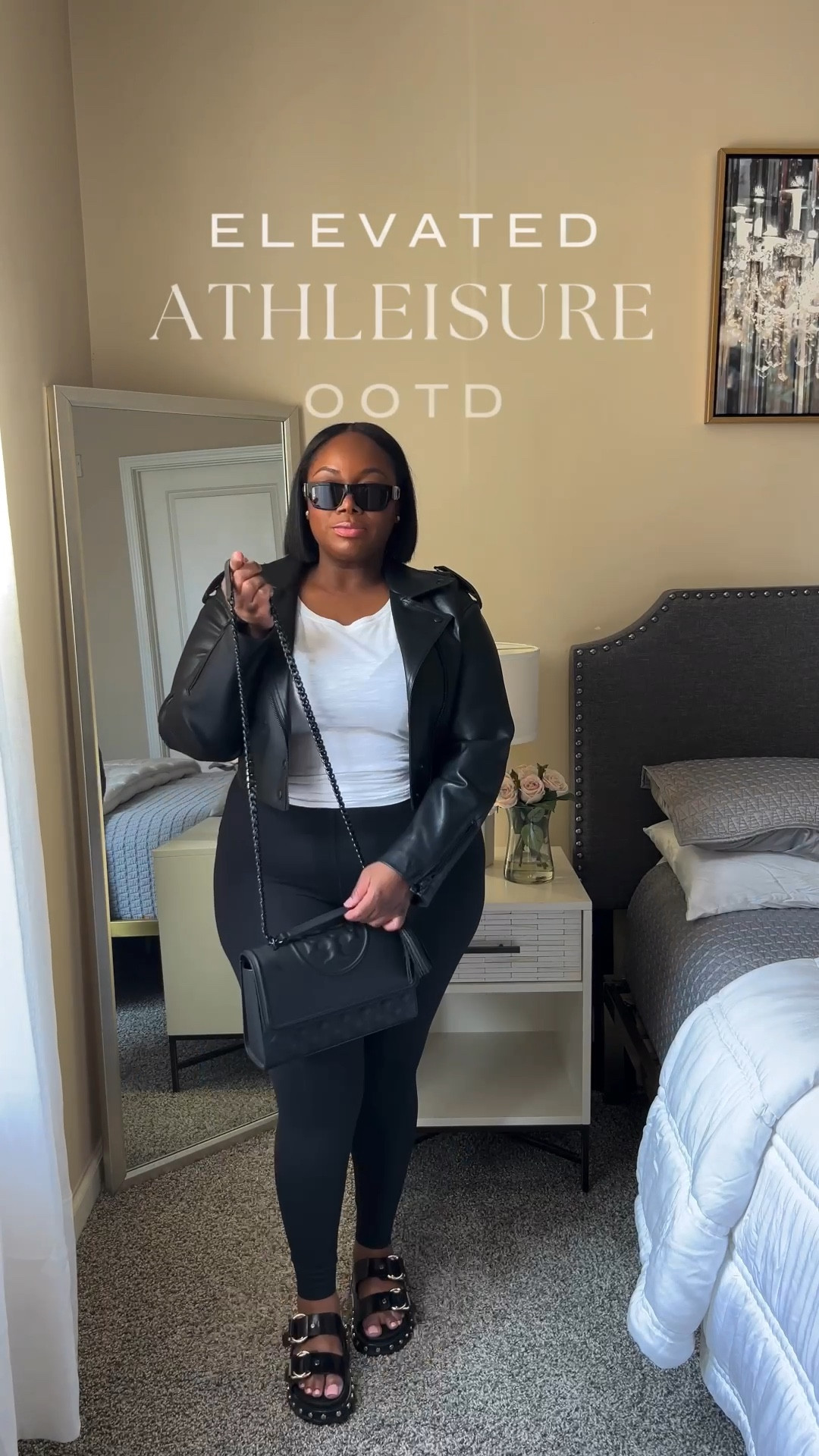 Basic t-shirt and leggings but make it elevated! 😍

Black and white looks always have an elevated feel to them. 

I added my black @toryburch Fleming Convertible bag and @versace sunnies to up the edge. 

Then I paired my @asos chunky slides to finish the look instead of sneakers.

Elevation is always about quality. So even my inexpensive items have some sort of quality to them… and remember that less is always more and makes your look polished. 

#LTKplussize #LTKmidsize