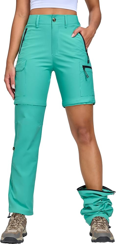 Oalka Women's Cargo Convertible Hiking Pants Zip Off Quick Dry Pants | Amazon (US)