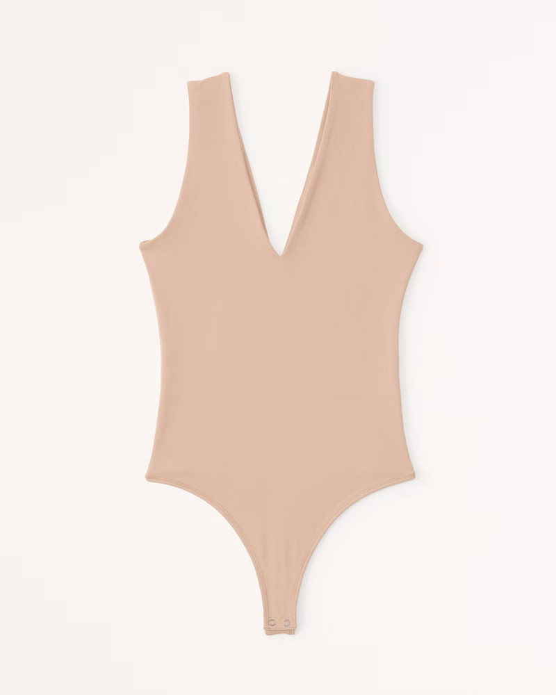 Seamless Fabric V-Neck Bodysuit | Abercrombie & Fitch (US)