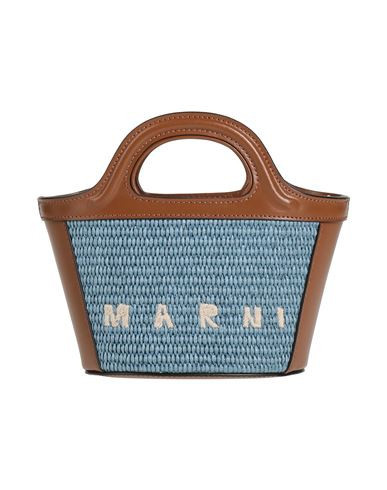 Marni Woman Handbag Light blue Size - Cotton, Polyamide, Cow leather | YOOX (US)