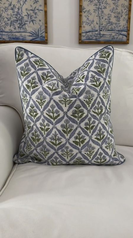 This block print pillow cover is too good to miss! I’m blown away the quality: the fabric js nice and thick, the pattern is on both sides, and the piping is a perfect touch. 

This is an 18 x 18 cover and I have a 20 x 20 insert inside for a nice full and choppable look. I’ve linked my favorite insert for you too.

Sold as a two pack! 

Amazon Finds | Amazon Home | Preppy | Grandmillennial | Home Decor | Blue and White | Block Print | Throw Pillow

#LTKfindsunder50 #LTKVideo #LTKhome