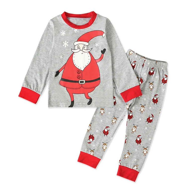 YDOJG Toddler Boys Girls Pajamas Kids Baby Pj'S Pajamas Christmas Santa Sleepwear T-Shirt Pants O... | Walmart (US)