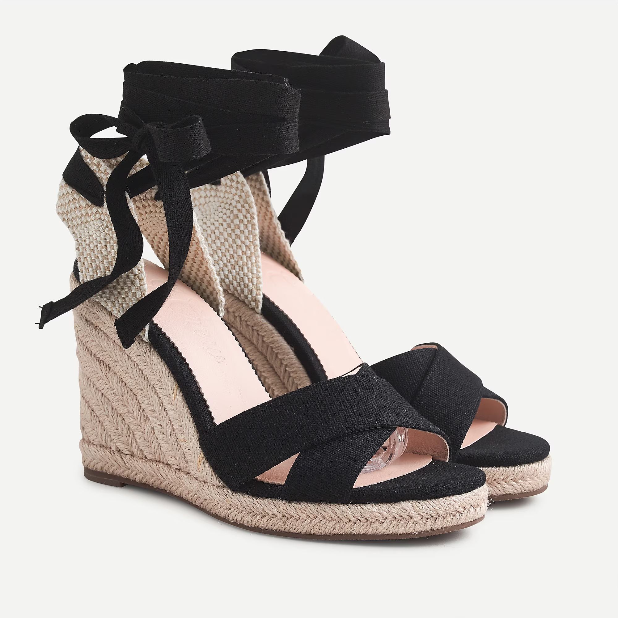 Lace-up espadrille wedges | J.Crew US