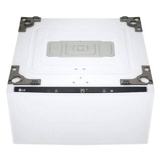 LG 27 in. 1 cu. ft. Laundry Pedestal Washer with Slim DD Motor in White WD300CW - The Home Depot | The Home Depot