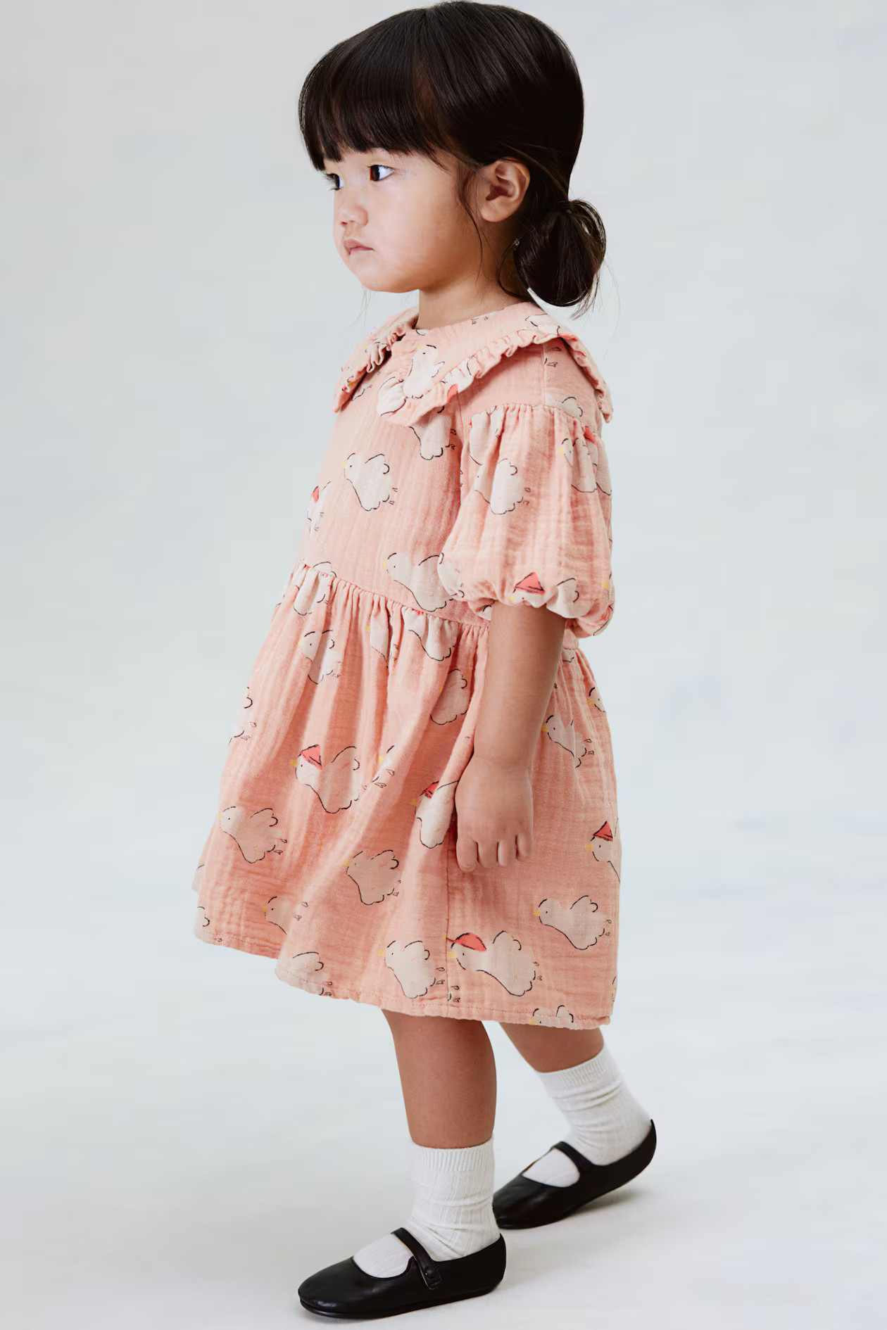 Puff-Sleeved Cotton Dress | H&M (US + CA)
