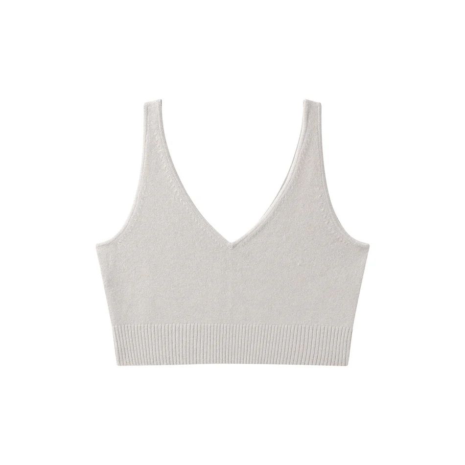 Cashmere Cropped Tank Top | Naadam