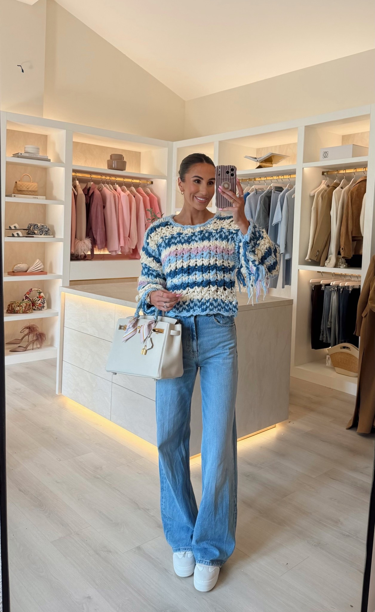 Wearing size medium in the jumper (size up)
Jeans uk4 (size down!)

#LTKjeans #LTKspringtrends #LTKuk