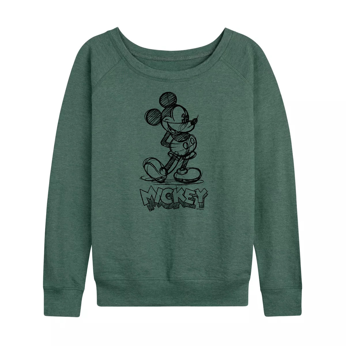 Disney's Mickey Mouse Women's Sketch Lightweight French Terry Sweatshirt | Kohl's