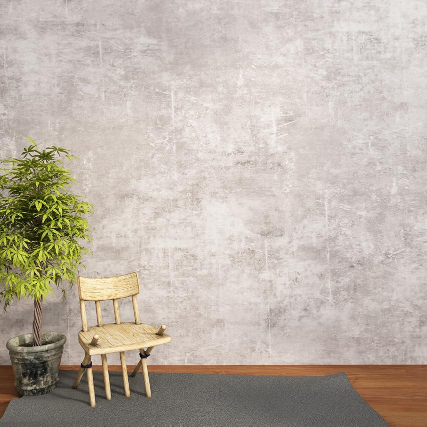 VEELIKE 15.7''x118'' Concrete Wallpaper Texture Peel and Stick Concrete Contact Paper for Countertop | Amazon (US)
