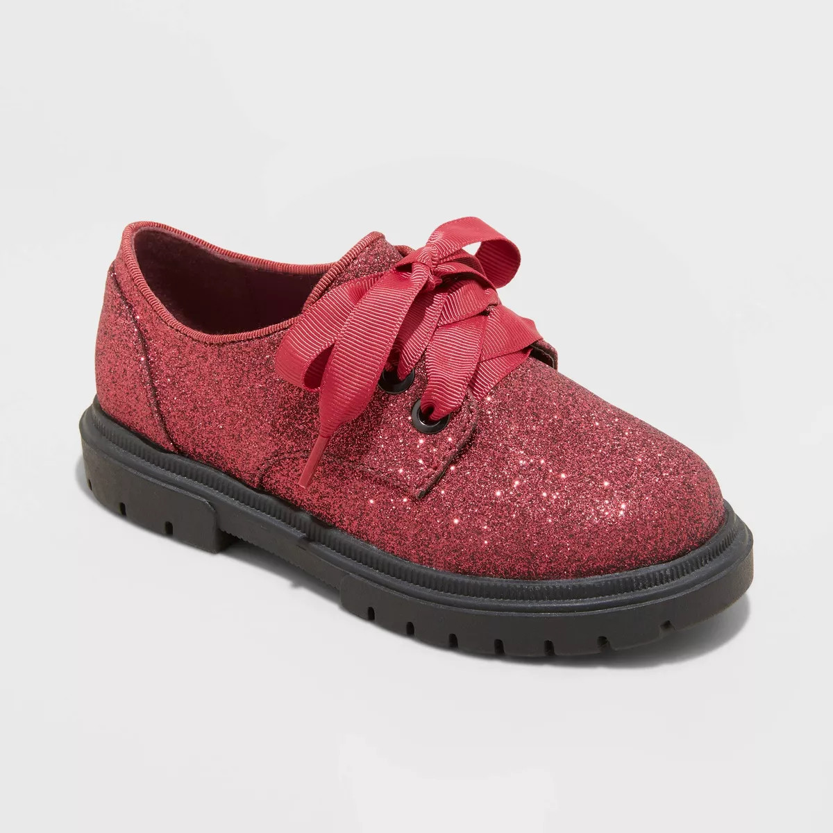 Toddler Girls' Phoebe Oxford Lace-Up Shoes - Cat & Jack™ Red | Target