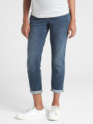 GapMaternity / JeansMaternity Soft Wear Full Panel Girlfriend Jeans | Gap (US)