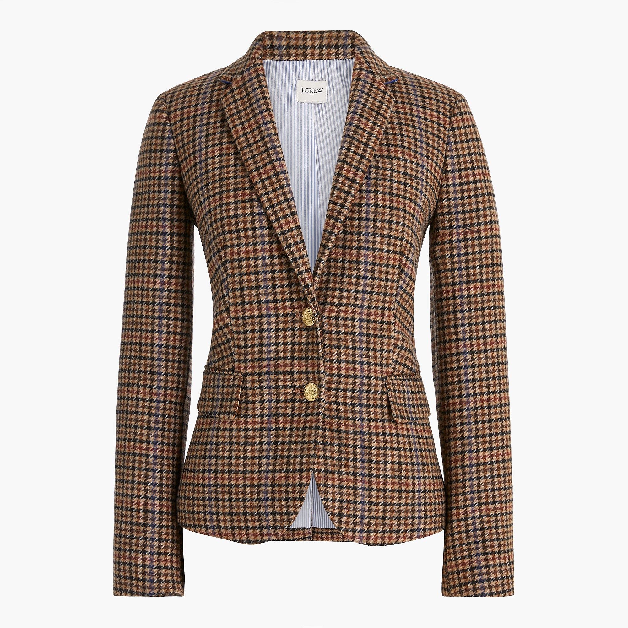 Wool-blend schoolboy blazer in houndstooth | J.Crew Factory