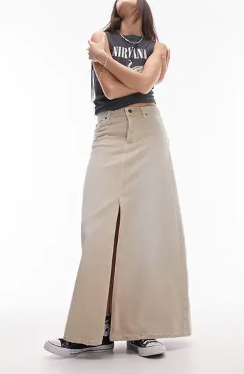 Denim Maxi Skirt | Nordstrom