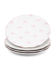 4pk 8in Simply Bow Plates | Kitchen & Dining Room | Marshalls | Marshalls
