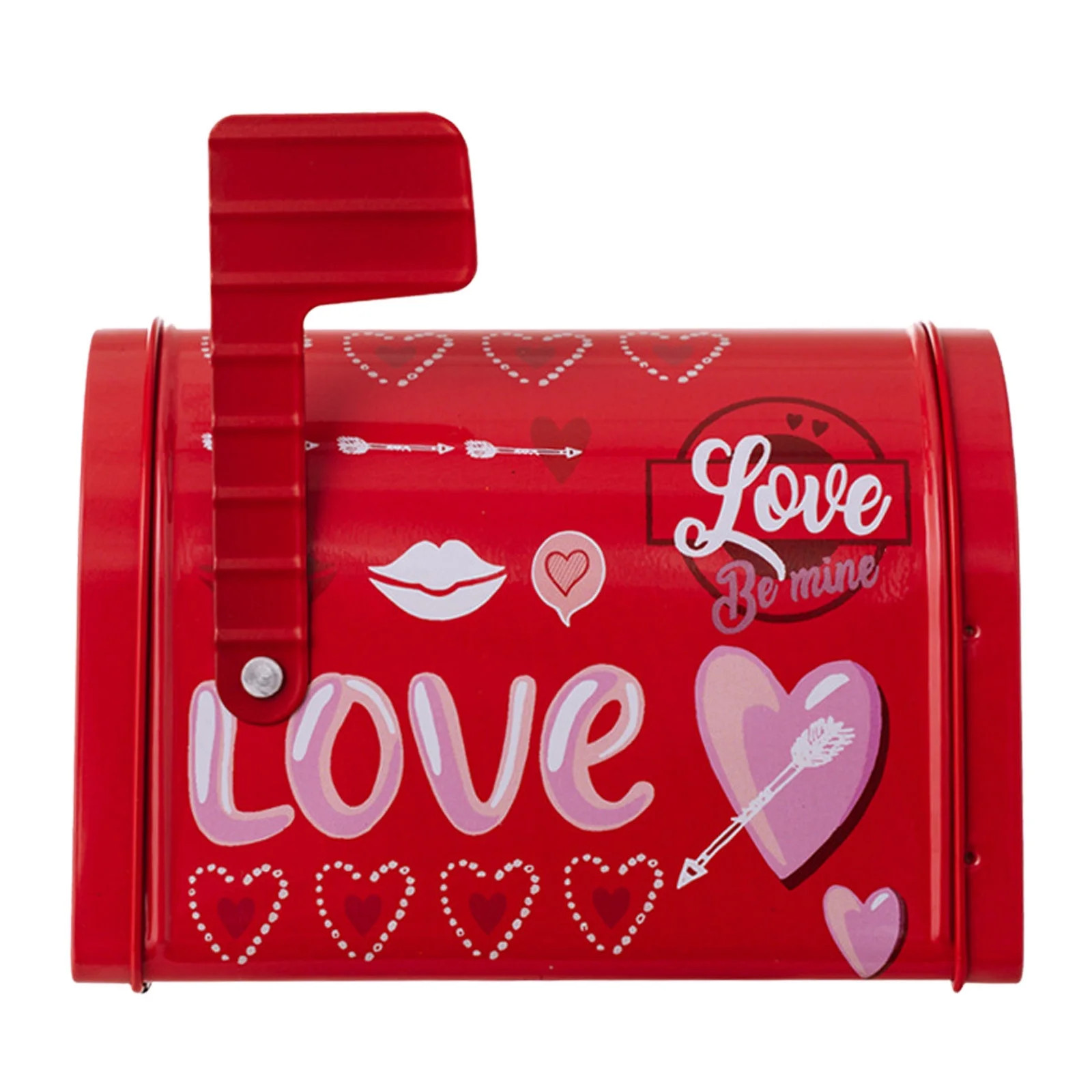 Valentine's Day Mailbox Tinplate Mailbox Mini Valentines Small Decorative Mailbox DIY Craft for P... | Walmart (US)