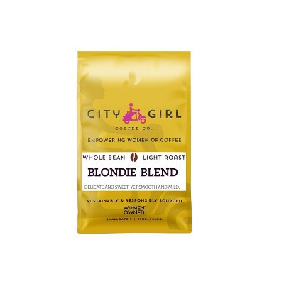 City Girl Coffee Co. Blondie Blend Light Roast Whole Bean Coffee - 12oz | Target