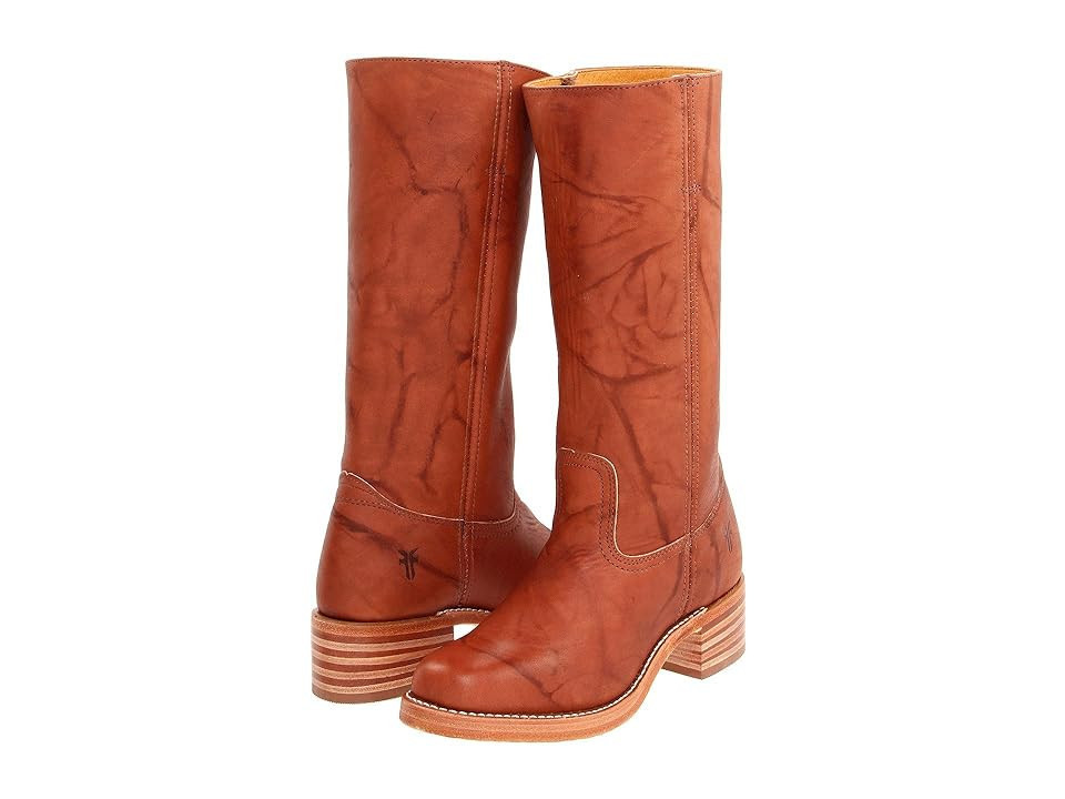 Frye Campus 14L Cowboy Women's Boots Saddle Leather : 5.5 B - Medium | Zappos