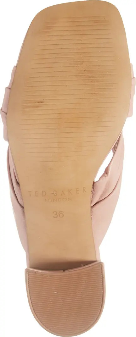 Shennly Knotted Block Heel Slide Sandal (Women) | Nordstrom