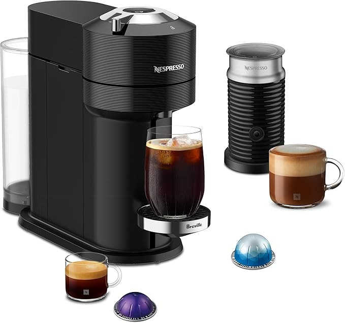 Nespresso Vertuo Next Premium Coffee and Espresso Maker by Breville with Aeroccino Milk Frother | Amazon (US)