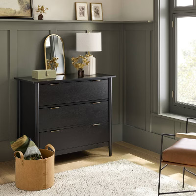 Wood and Cane 3 Drawer Wooden Dresser - Hearth & Hand™ with Magnolia | Target