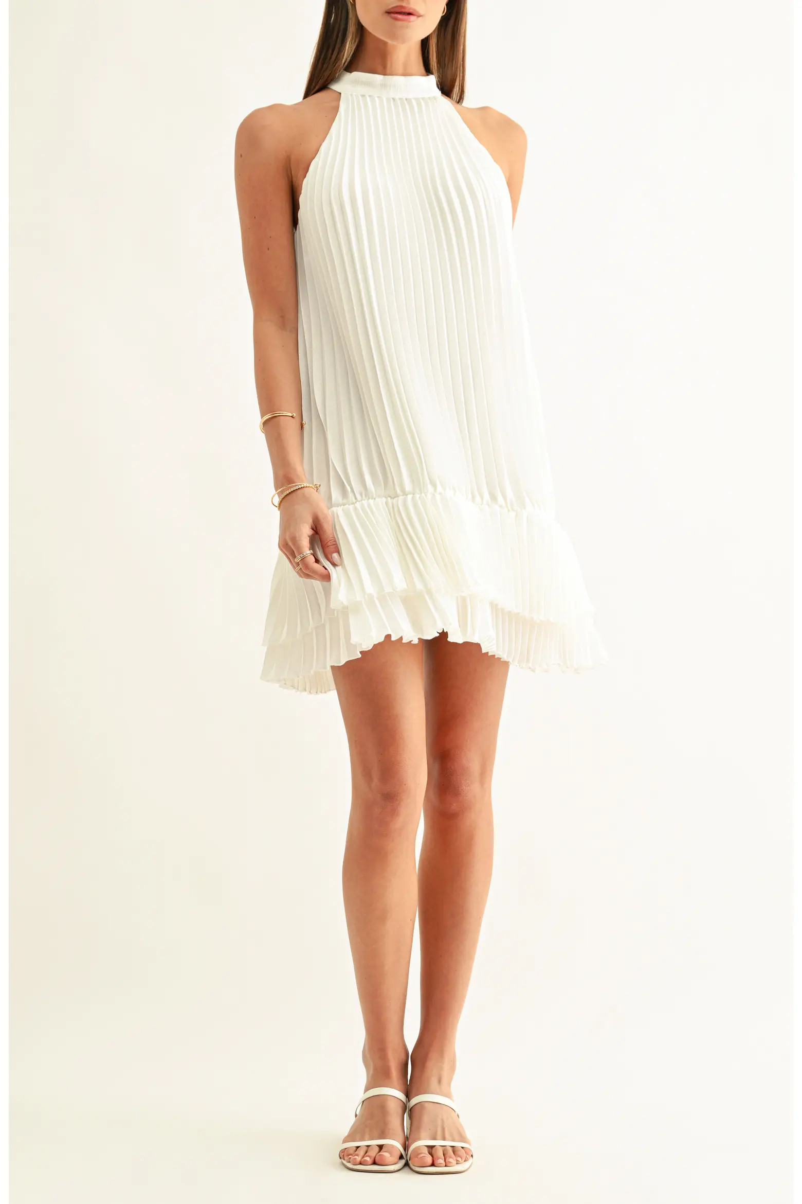 Brielle Pleated Trapeze Minidress (Women) | Nordstrom | Nordstrom