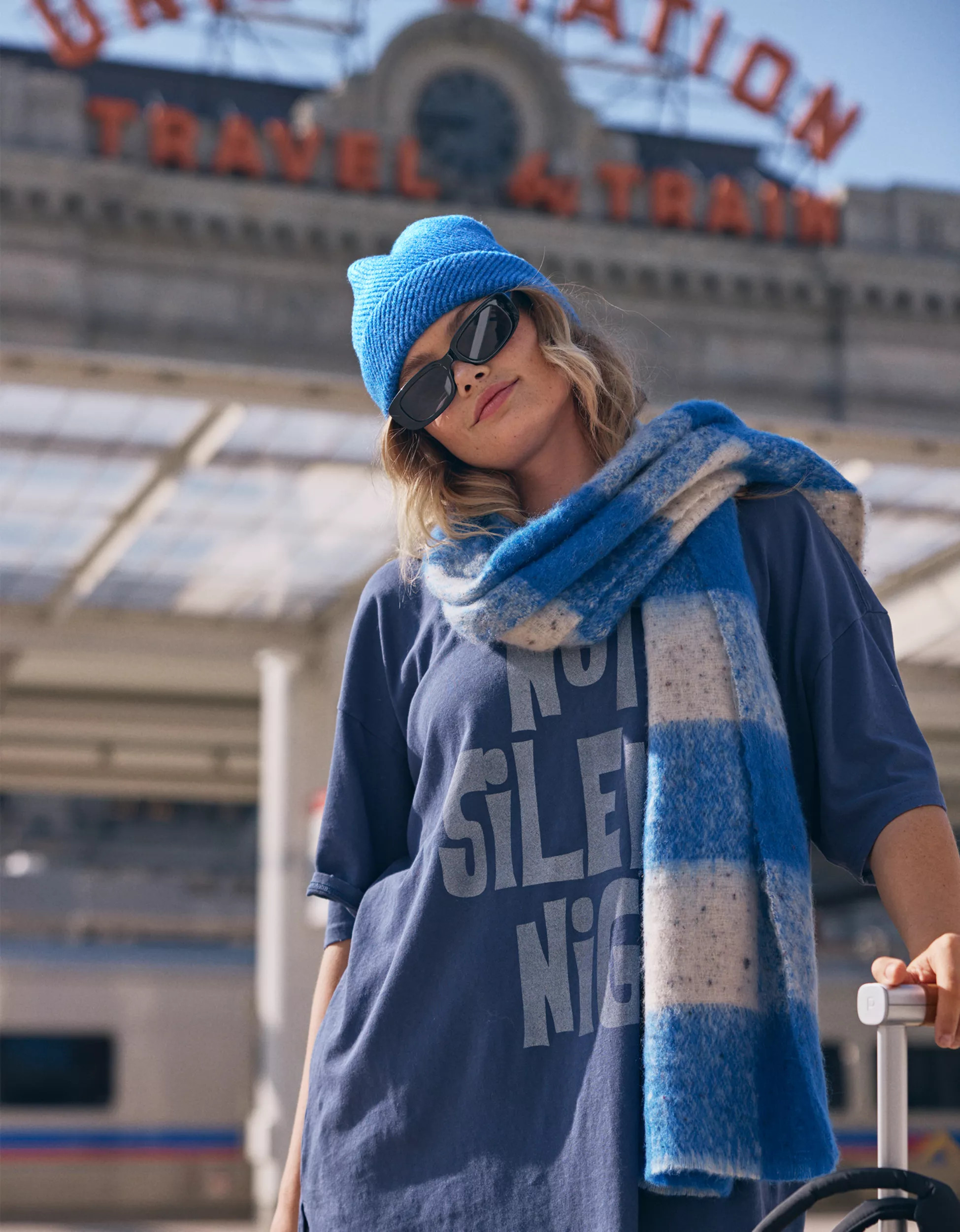 Aerie Plaid Medium Weight Scarf | Aerie