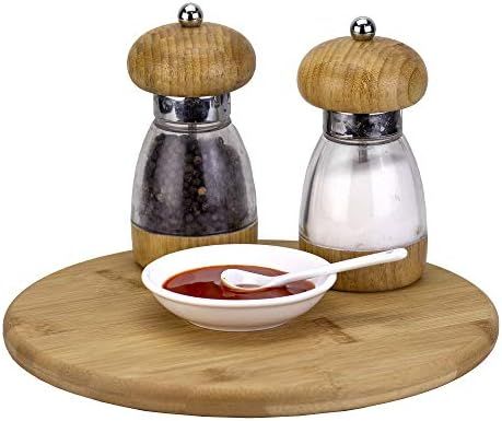 TB Home 10" Bamboo Lazy Susan Kitchen Turntable for Pantry Cabinet or Table | Amazon (US)