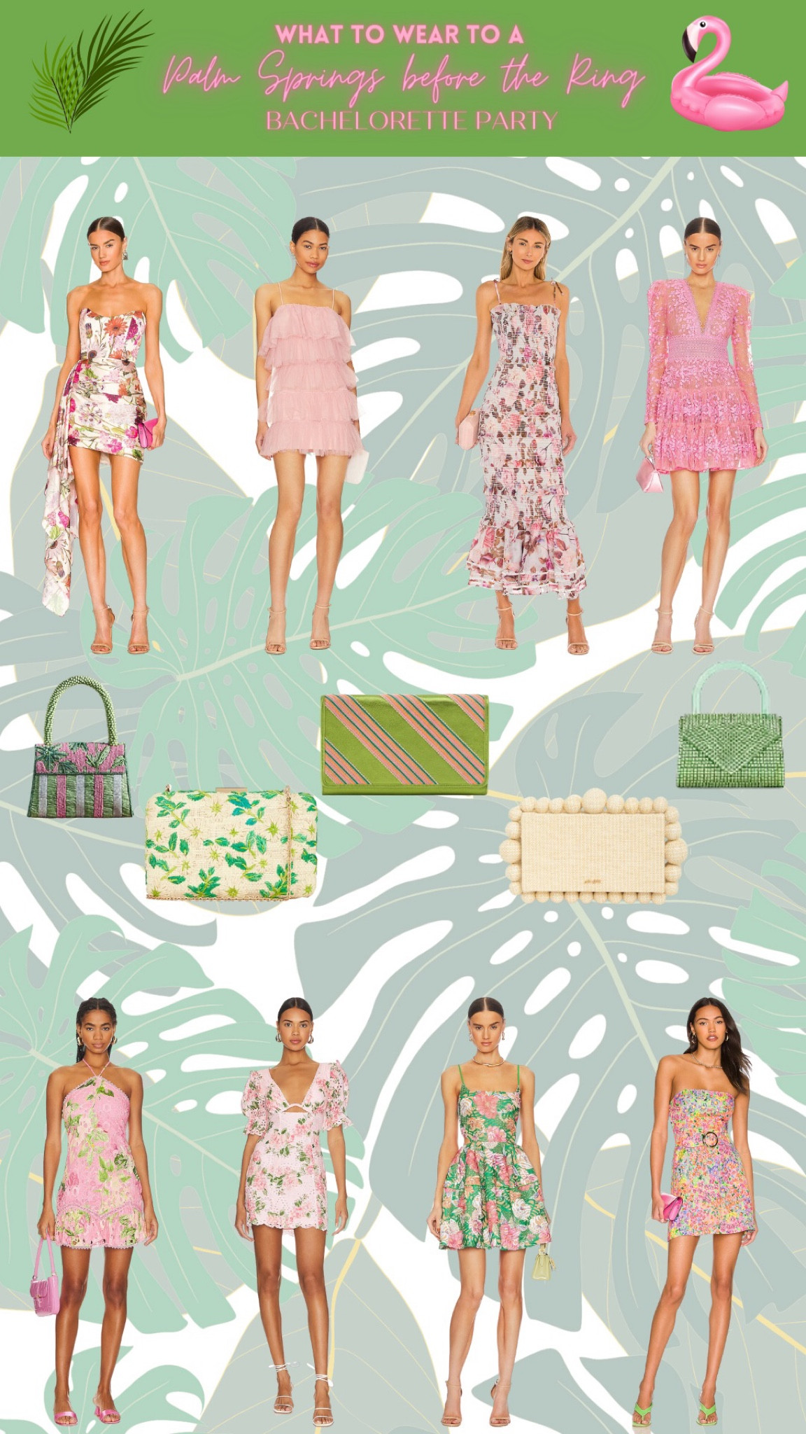 Outfit inspo if you’re attending a Palm Springs Before the Rings bachelorette party💚🌴🦩#palmspringsweekend #palmspringsdressinspo

#LTKstyletip #LTKSeasonal #LTKwedding