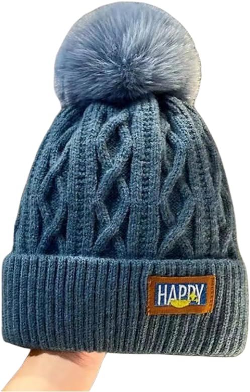 Woolen Cap, Winter New Padded Warm, Colour Selection, Korean Fashion Simple Show face Small, Knit... | Amazon (US)