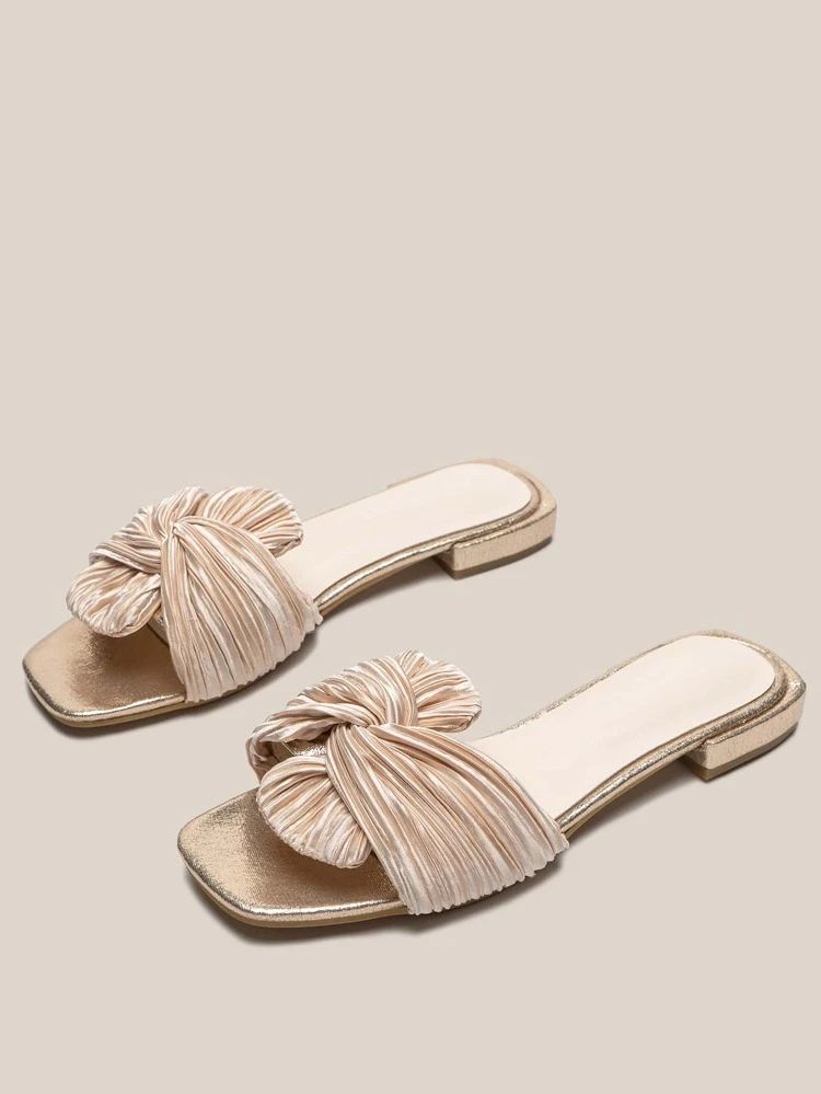 Knot Decor Slide Sandals | SHEIN