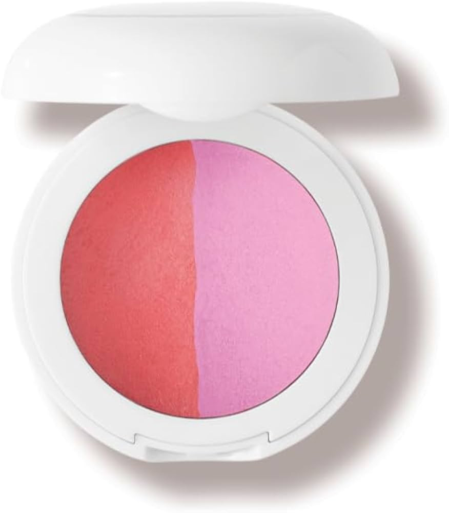 Dibs Beauty The Duet Baked Blush Duo, 0.19 Oz, Pop Star - Poppy Pink/Poppy Coral | Amazon (US)