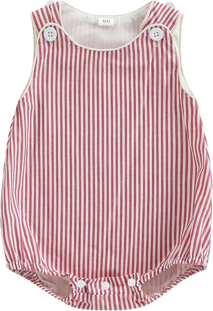 Kuriozud Unisex Newborn Baby Boy Girl Summer Clothes Infant Bubble Romper | Amazon (US)