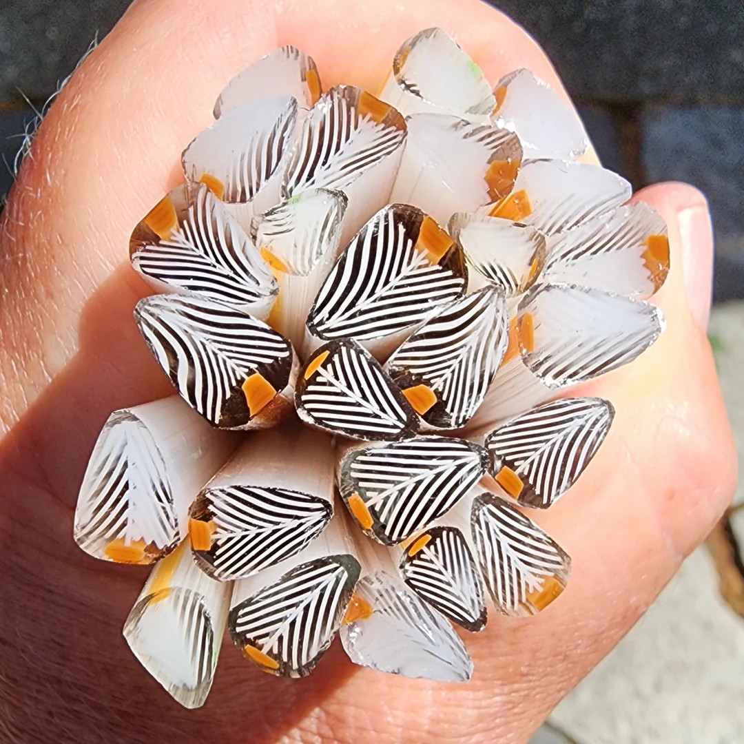 COE96 Tree: Snowy Tree in Asst Sizes - 1 oz Murrini Murrine Millefiori Vitrigraph Cane - MINZABEL... | Etsy (US)