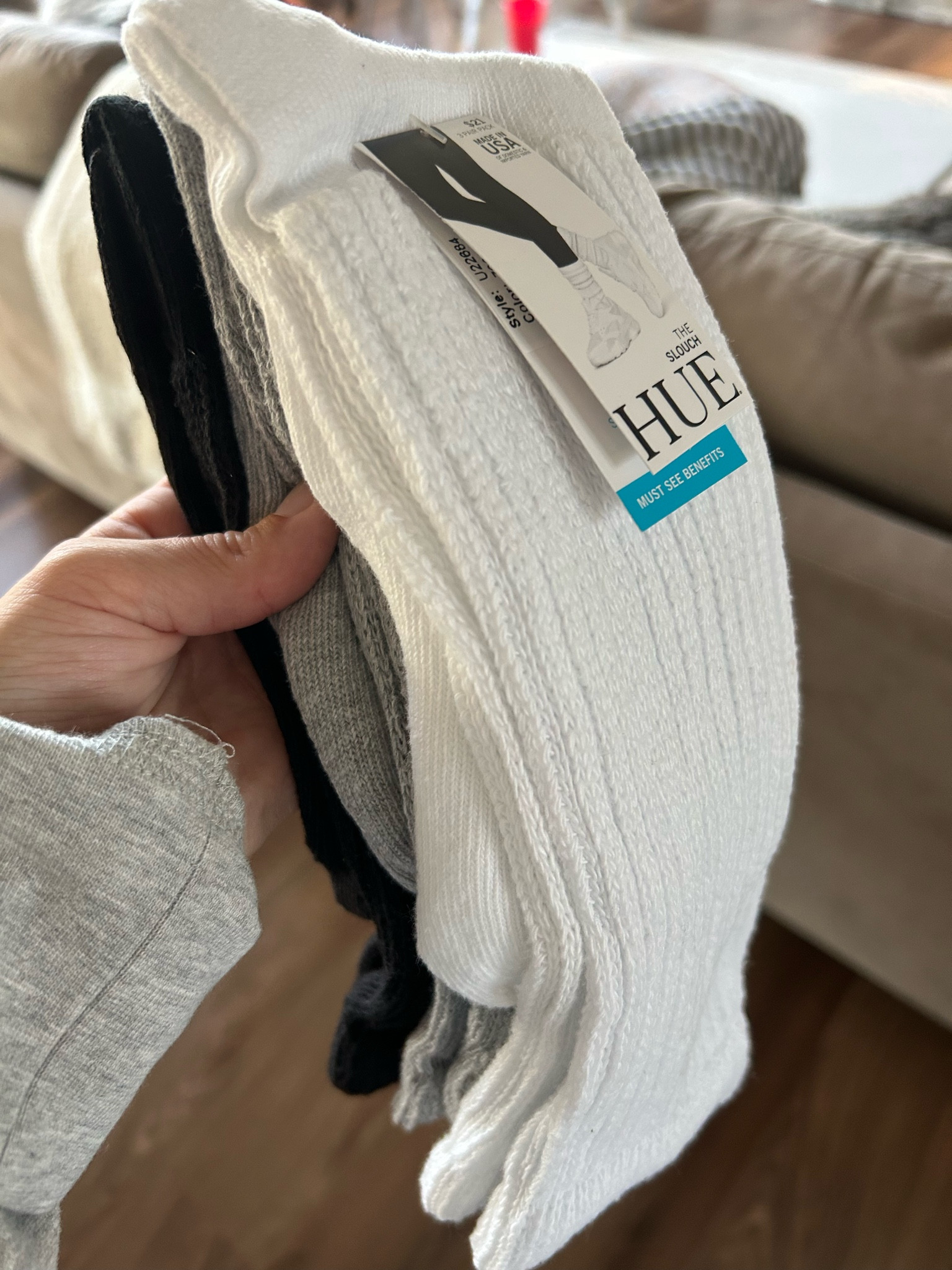 HUE Women's Slouch Sock 3 Pair Pack curated on LTK