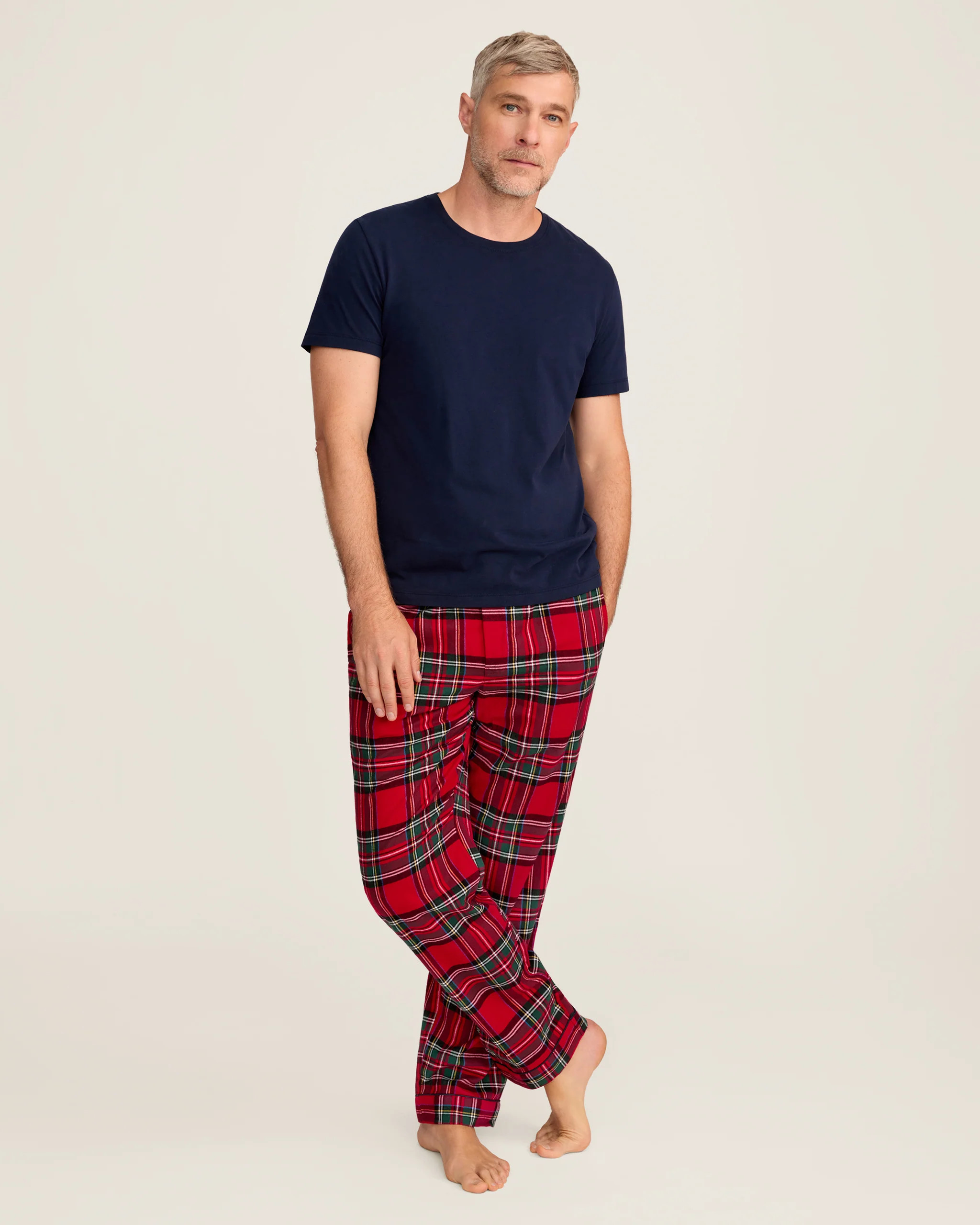 Men's Brushed Twill Pajama Pant in Imperial Tartan | Petite Plume