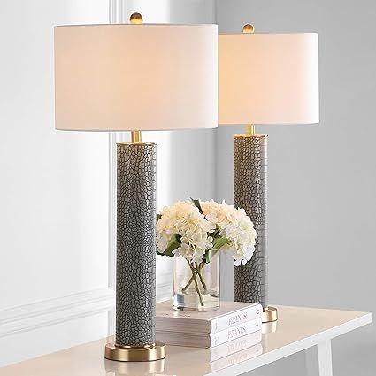 Safavieh Lighting Grey Table Lamp Living room style living room goals home inspo decorating | Amazon (US)
