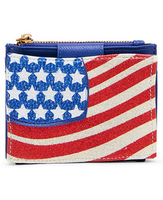 Betsey Johnson Glitter American Flag Mini Snap Wallet - Macy's | Macy's