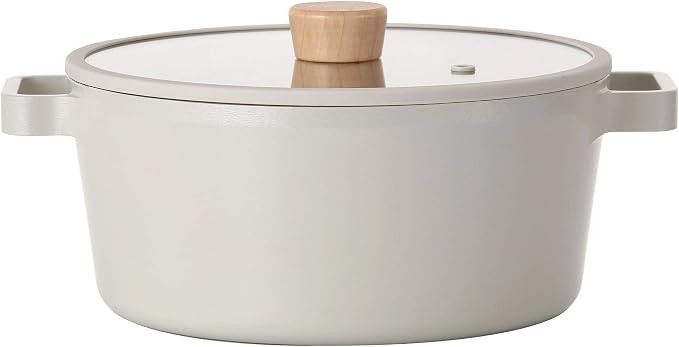 NEOFLAM FIKA Stock Pot for Stovetops and Induction | Glass Lid with Wood Knob | Made in Korea (9.... | Amazon (US)