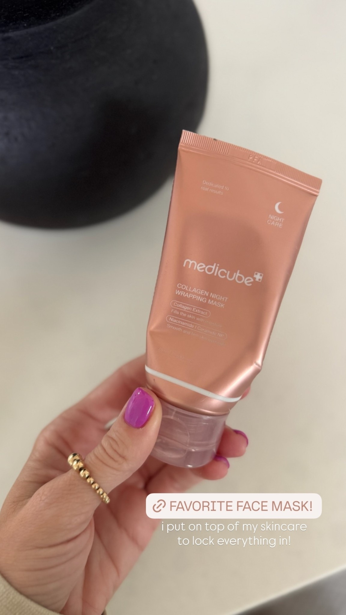 i put on top of my skincare to lock everything in!