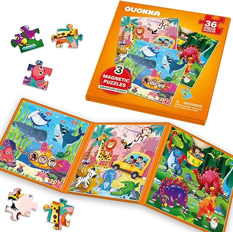 QUOKKA Magnetic Puzzles for Kids Ages 4-6 – 36 Pieces Sudoku Toddler Puzzles Ages 2-4 – Trave... | Amazon (US)