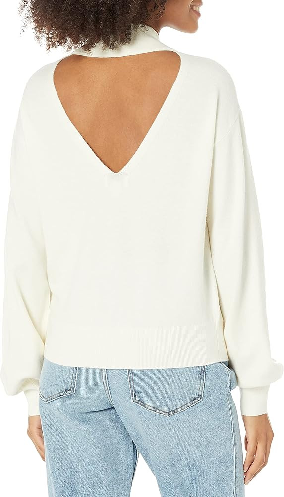 The Drop Women's Jaclyn Cutout-Back Mock-Neck Sweater | Amazon (US)